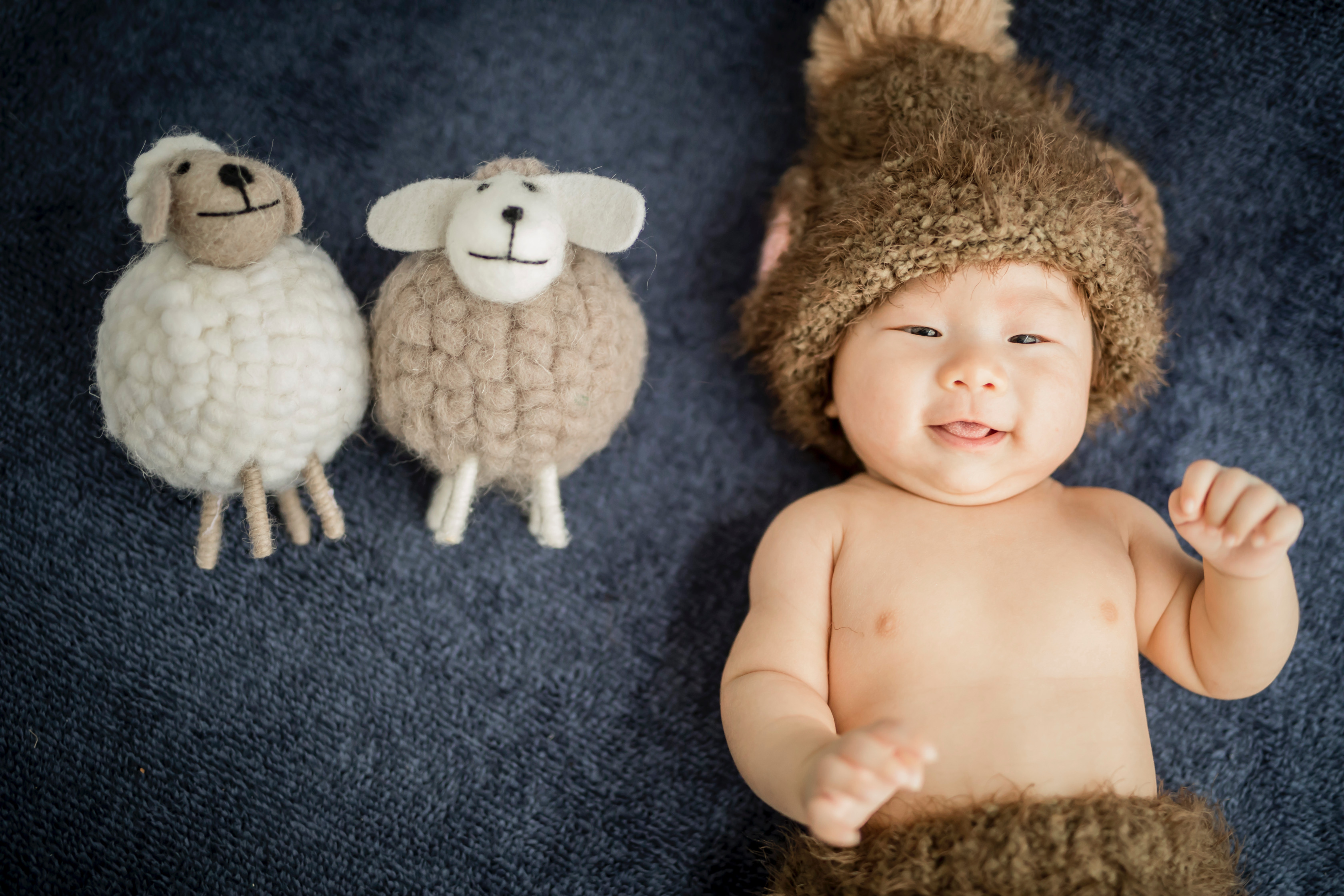 Newborn having skin to skin time with daddy.